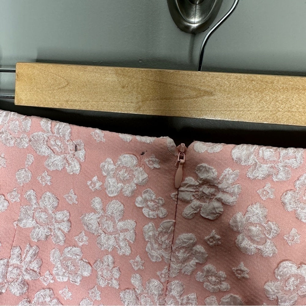 NWT Wild Fable baby pink floral mini skirt with slit - Picture 7 of 9